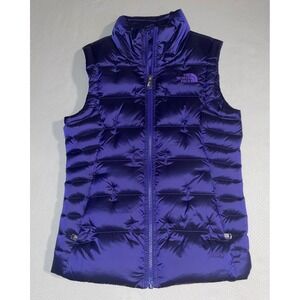The North Face Purple 550 Down Puffer Vest Youth/Junior
 Size M (10/12)
